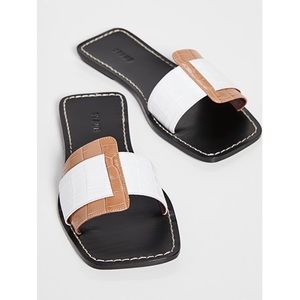 Staud Amelie White Sandals
